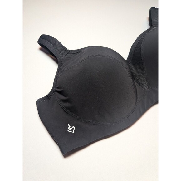 Torrid Active Plus 44DD Black Mid Impact Underwire Sports Bra Wide Band Adjust - Picture 2 of 12